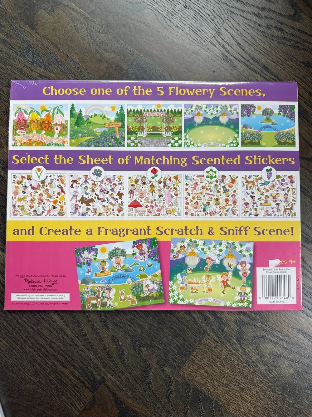 Melissa & Doug Art Bundle: Jumbo Coloring Pad & Scented Colored Pencils +Sticker